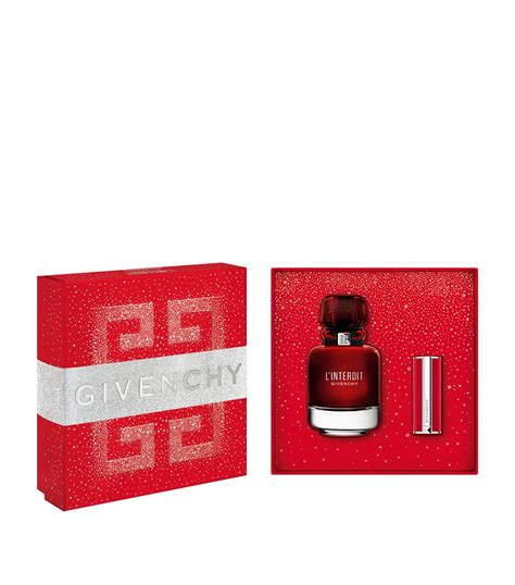 givenchy l'interdit rouge gift set|givenchy l'interdit gift set boots.